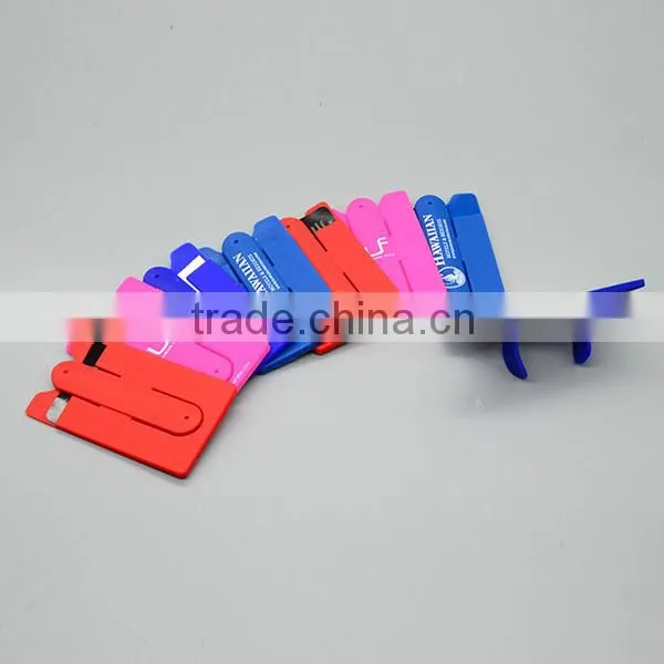 High Quality 3m Sticker Smart Wallet Mobile Card Holder With Mirror,Best New Design Phone Credit Card Wallet photo-4