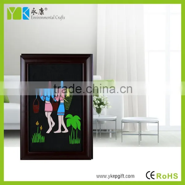 China Home Wall Art Decor Young Ladies Hand Made Wall Hanging Pictures photo-3