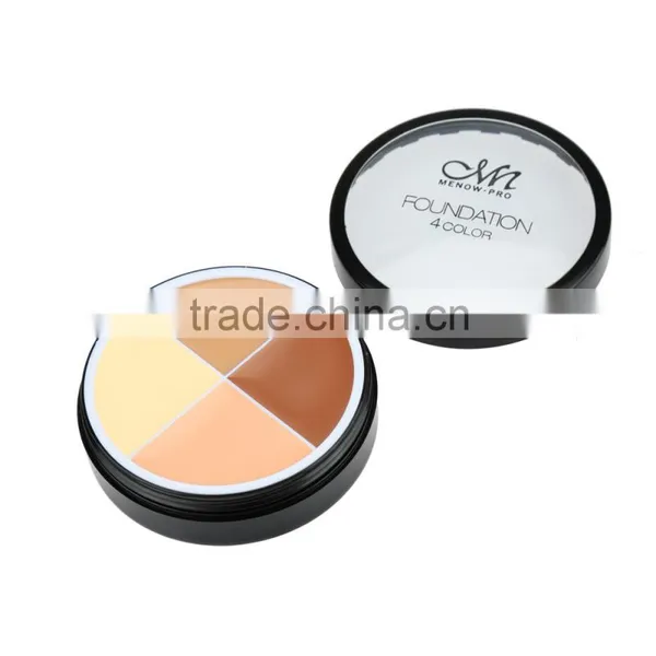Menow Professional Foundation Cake 4 Color Concealer Waterproof SP25 PA+++ photo-3