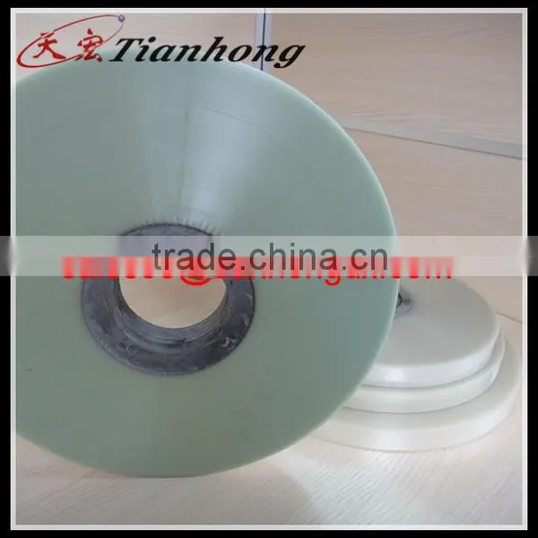Discount Light Green Color Polester PET Mylar Tube Tape Used for Stretch Film Aluminium Foil Price Wrapping PET Melinex Coil photo-2