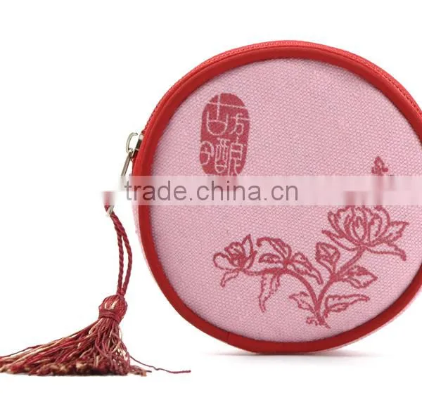 Promotional Round Shape MINI Canvas Bags With Company Logo photo-6