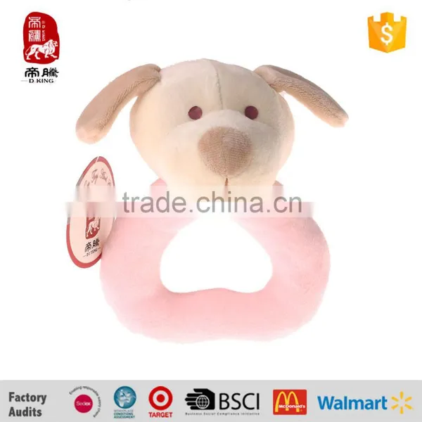 Wholesale Custom BSCI Organic Plush Baby Rattle Hand Bell Toys China Supplier photo-2