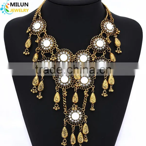 Tassel Coin Pendant Maxi Vintage Necklace Women