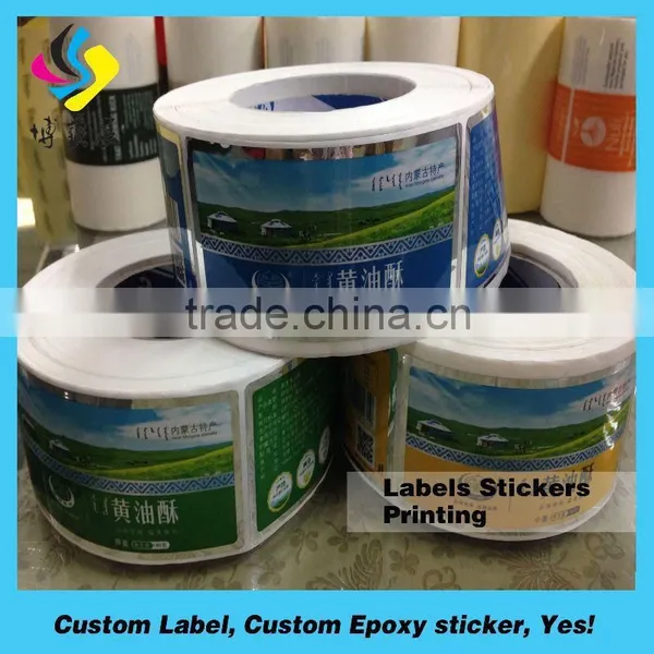 Printing Custom Self Adhesive Logo Stickers,Customized Matte Laminated Adhesive Labels for Plastic Bags photo-4