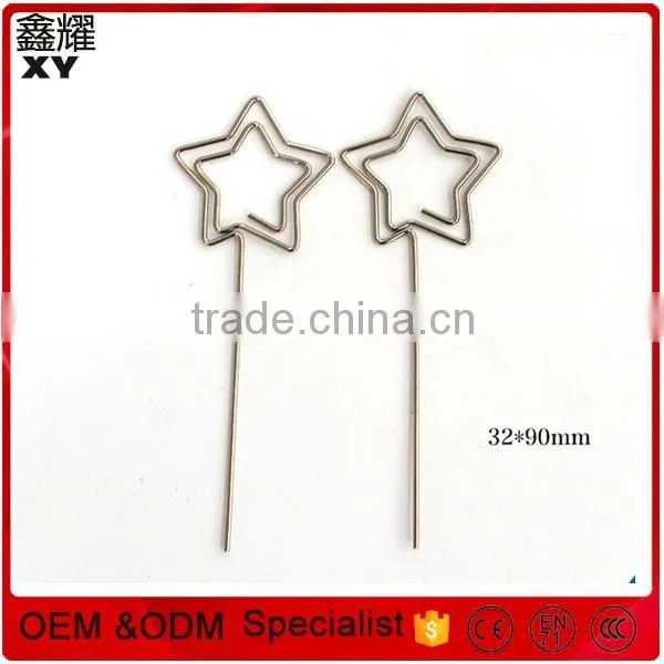 Factory Price Promotional Gifts Fancy Special Custom Logo Shape Paper Clip Star Shape