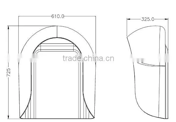 Public Blue Transparent Plastic Telephone Booth Factory Direct Sell KOONTECH RF-12 Public Telephone Booth photo-6