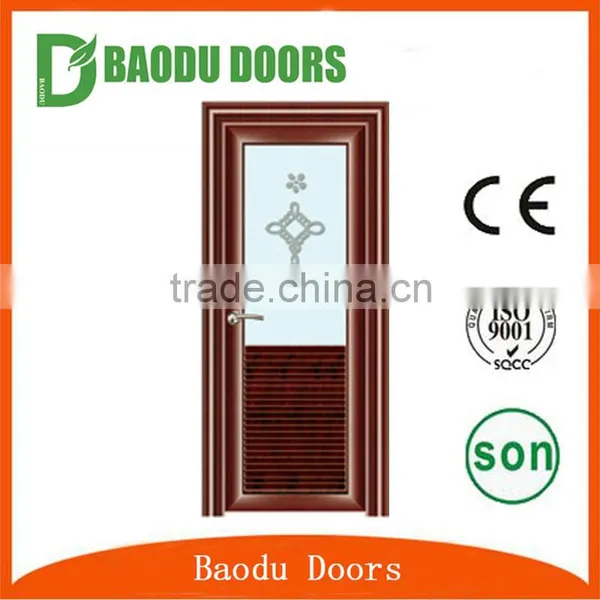 Beautiful Aluminum Toilet Door Soundproof Interior Glass Door photo-2