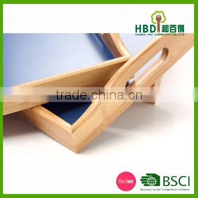 3 Pcs Fashion Bamboo Wooden Serving Tray for Sale photo-3