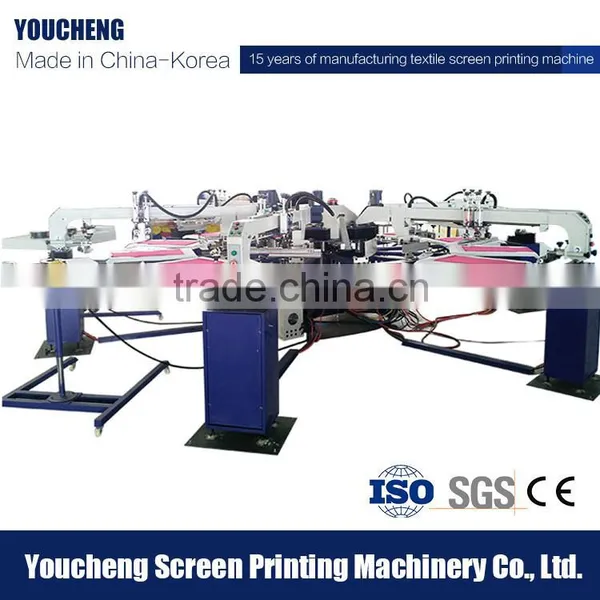 Youcheng 4 Colors Full Automatic Rotary Textile Screen Printing Machine for Sale photo-2