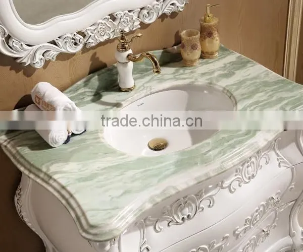 Custom Genuine Imported Oak Hotel Bathroom Vanity Cabinet photo-2