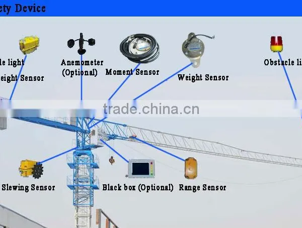 China 4t Flat Top Tower Crane in Algeria for Sale photo-3
