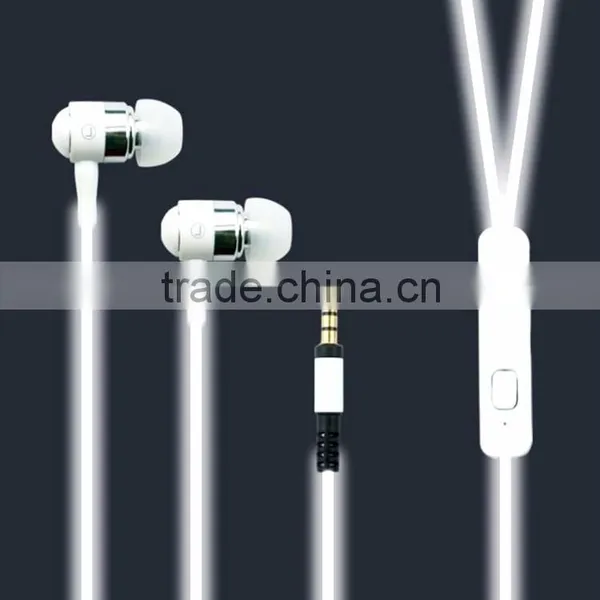 Glowing Headset Hot Sale Braid Wire Earphone With OEM Brand for Promotion photo-2