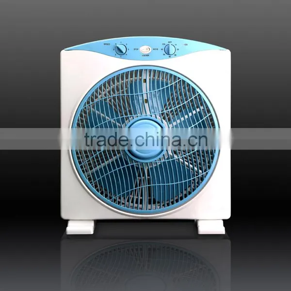 12 Inch Simple Design Electric Plastic Blue Box Fan photo-2