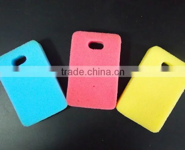 Set Of 3Pcs Color Combination Scouring Pad Kitchen Sponge With Hole photo-2