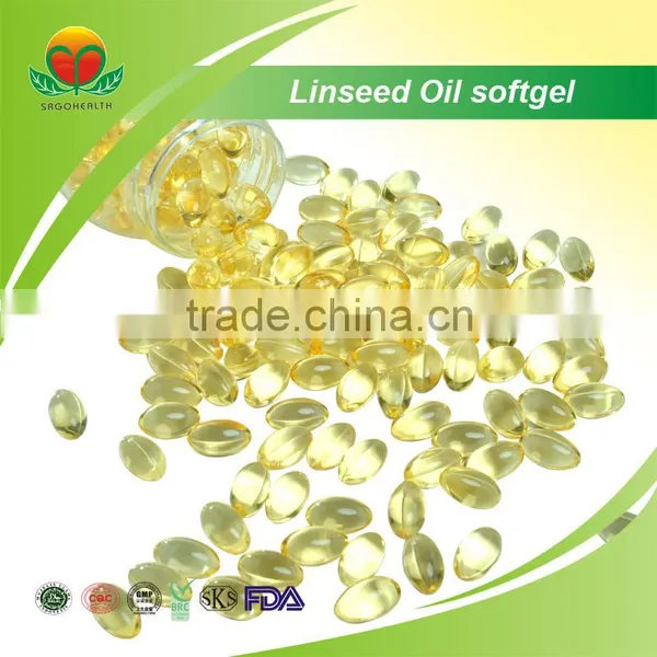 Manufacture Supply Flaxseed Oil Softgel