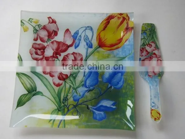 Salad Glass Bowl and Plate,glass Plate,hot Bending Glass Plate,high Quality Plate Made in Zibo City Shandong China photo-5