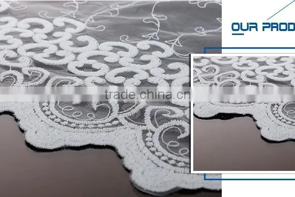 Laser Embroidery Flower Design Fabric For Curtains photo-6