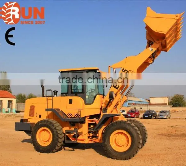 Everun Brand CE Approved 3 Ton Small Wheel Loader With Grapple/Grass Forks For Sale photo-4