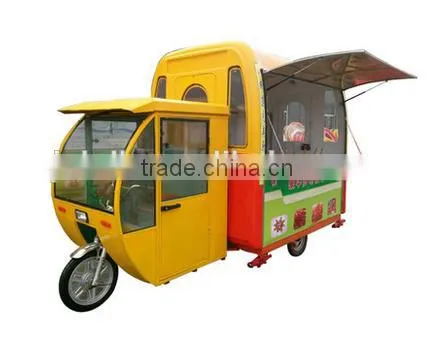 Mobile Fast Food Cart Trailer/ Food Cart With Frozen Yogurt Machine