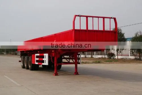 2016 China Hot Sale 3 Axle Flatbed Side Wall Semi Truck Trailer and 6x4 Sinotruk Tractor Truck photo-4