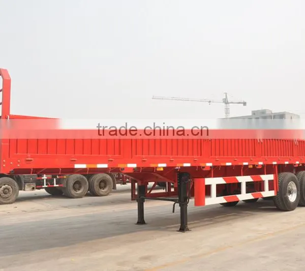 2016 Low Price 80 Ton Side Wall Semi Trailer / Cargo Semi Trailer for Sale photo-6