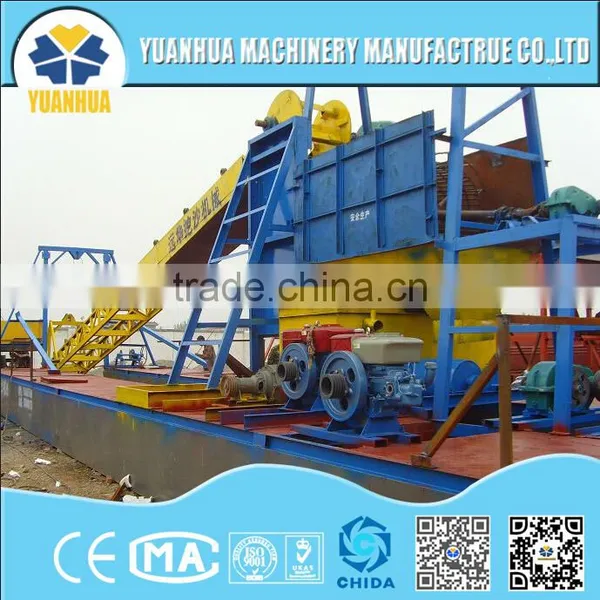 Heavy Duty Gold Dredging Equipment With Processing Line photo-3