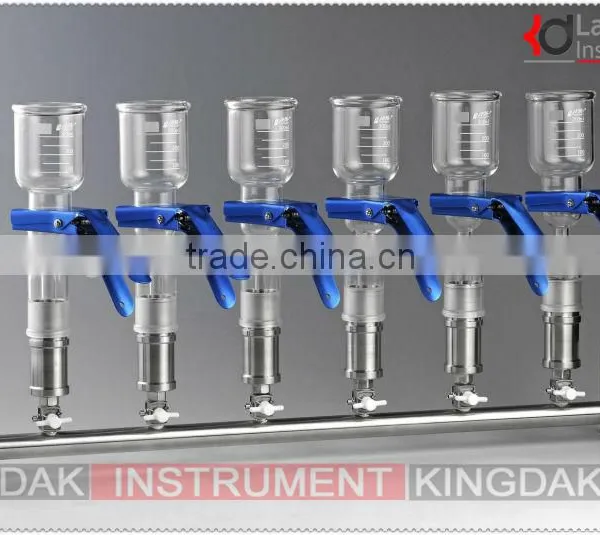 6-branches Lab Vacuum Filtration/Manifolds Vacuum Filtration----Glass/stainless Steel Funnel photo-2