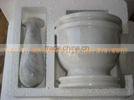 MARBLE MORTAR AND PESTLE HANDICRAFTS photo-4