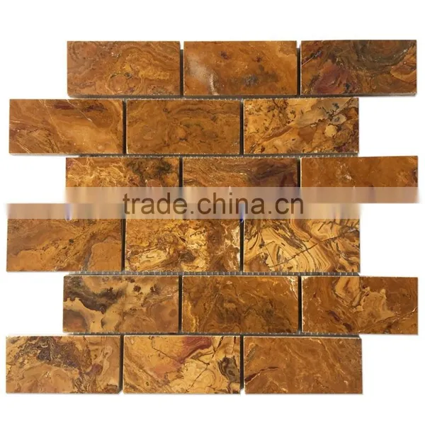 EXPORT QUALITY New Selling Attractive Style BROWN GOLDEN ONYX MOSAIC TILES COLLECTIONS photo-3