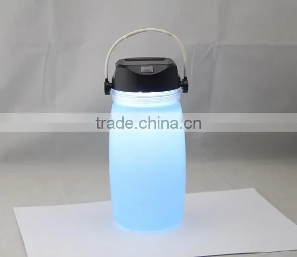5 in 1 Silicon Camping Lamp Silicone Folding Cups LED Kettle photo-3