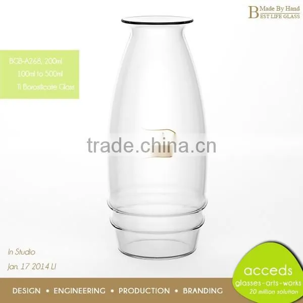 Custom Heat Resistant Clear 250ml Milk Bottle photo-4