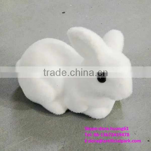 H080618 Decorative Fake Rabbit White Rabbit Green Grass Rabbit photo-6