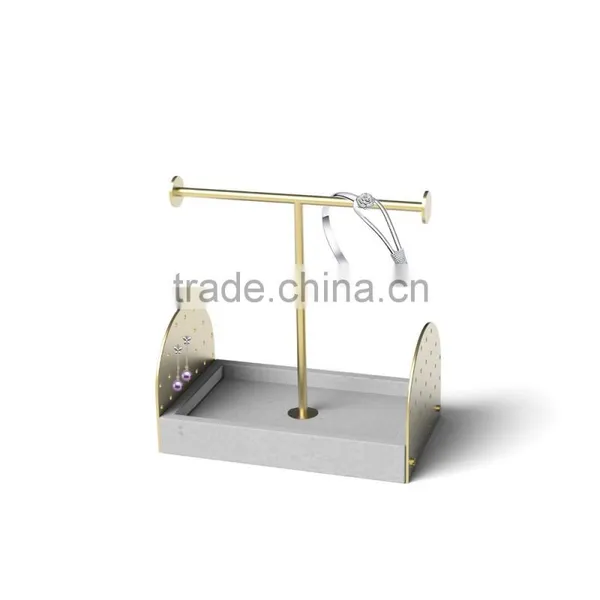 Metal Jewelry Holder, Jewelry Stand For Earrings,Necklaces, Bracelets With Cement Base photo-4