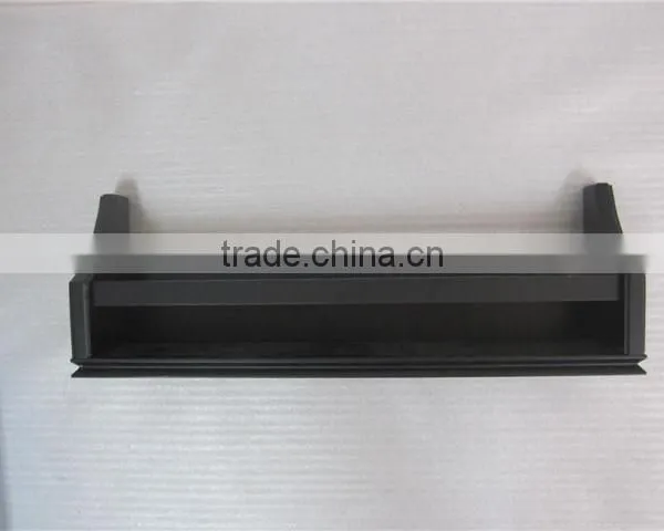 Black Wooden Decorative Floating Wall Shelf photo-2