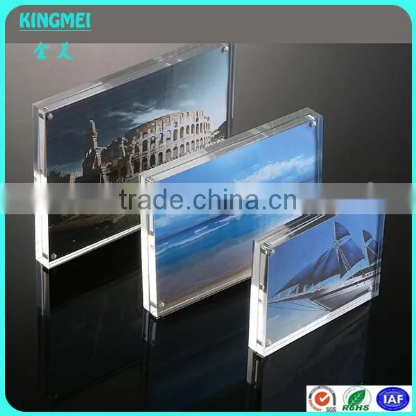 Supplier Rectangle Shape Blank Plastic Acrylic Photo Frame Fridge Magnet With Picture Insert photo-5