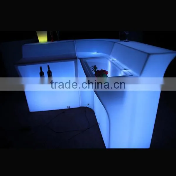 Nightclub Used RGB Color Changing Led Glowing Shining Vintage Bar Counter photo-6