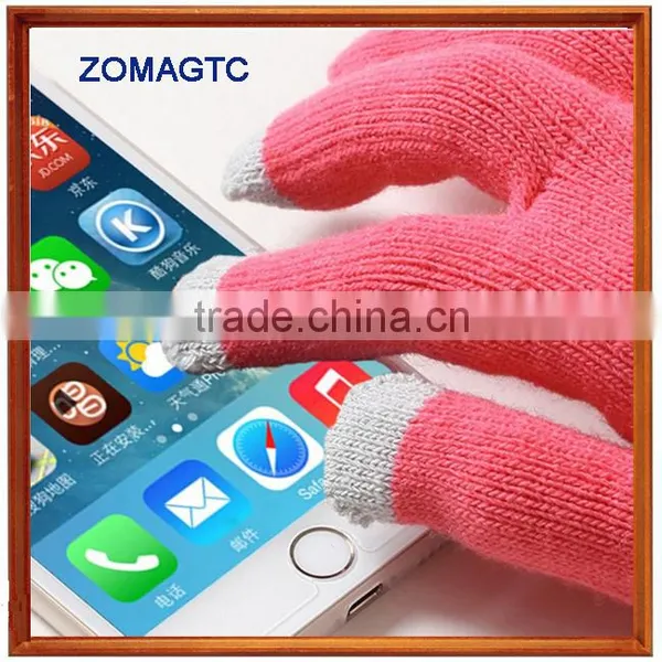 Ladies Fashion Ladies Fashion Touch Screen Gloves Smart Phone 3 Finger Touch Screen Gloves photo-5
