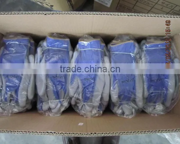 DDsafety Hot Sale Nylon Gloves With Gray PU Coated Working Gloves photo-2