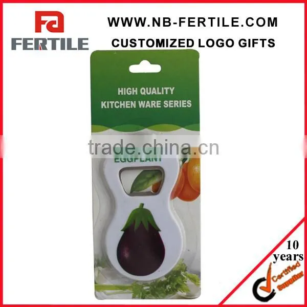 ZJY104239 Cute eggplant bottle opener