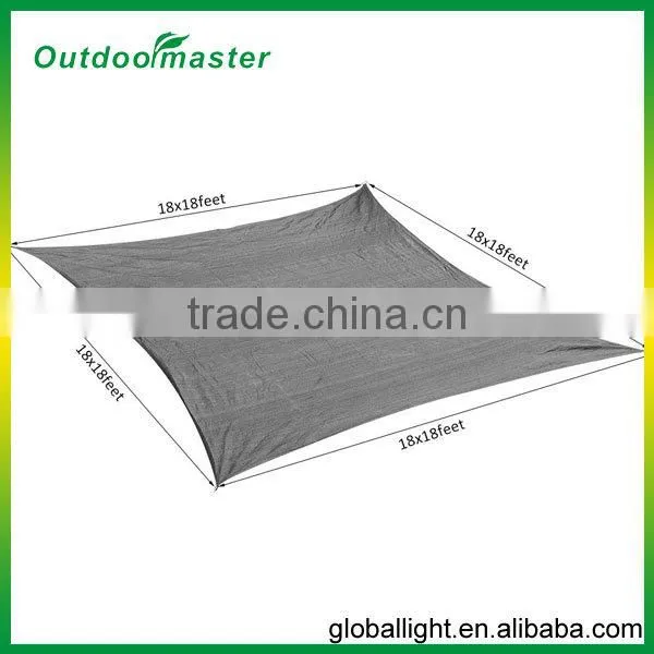 Outdoor 18'x18' Rectangular Sun Shade Sail Canopy photo-6