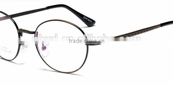 New 2016 Vintage Metal Frame Flat Lens Korean Glass Frame for Men and Women Can Match Myopia photo-2