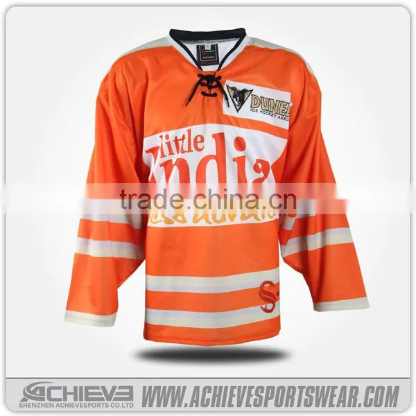 Super Great Red Mens Custom Sublimated Ice Hockey Jersey Shenzhen photo-6
