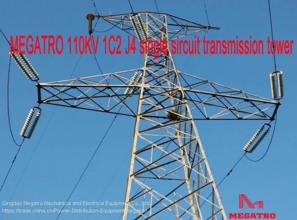 MEGATRO 110KV 1C2 J4 Single Circuit Transmission Tower photo-4