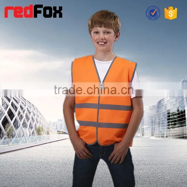 Kid Polyester Reflective Safety Vest With Custom Logo photo-2