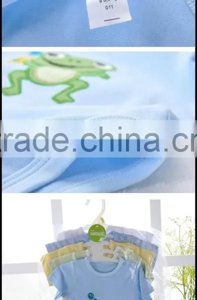 100% Wholesale Organic Cotton Baby Elephant and Crocodile Animal Printed Bodysuits,rompers photo-4