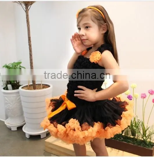 Halloween Girls Costume Pettiskirt Set With Tank Top photo-2