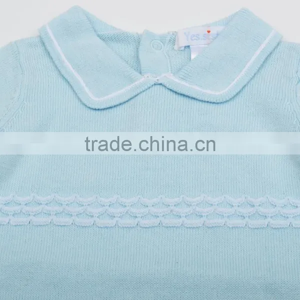 2017 New Design Knitted Baby Romper Set Boys Romper With Hat Wholesale Kids Romper photo-2