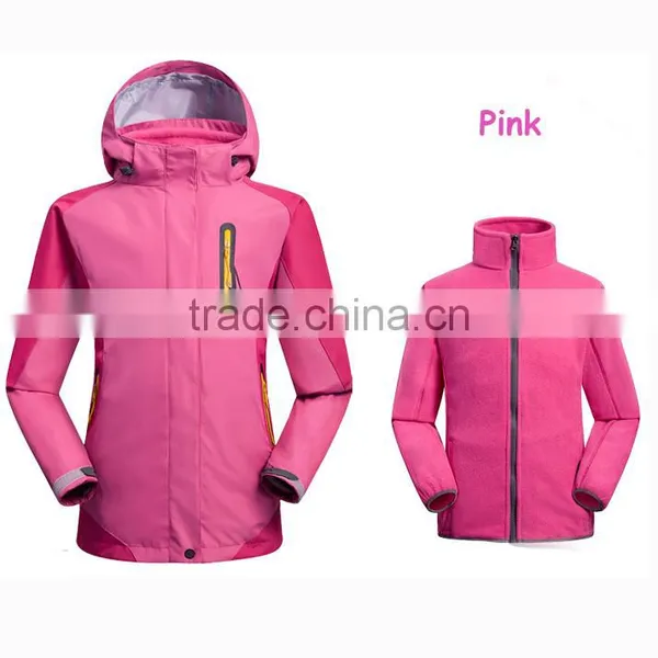 2017 Stock Available Outdoor Wear Sports Long Sleeve Stock Waterproof 3-in-1winter Jackets photo-3