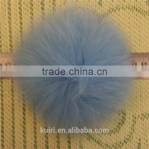Fur Pom Pom Fluffy Genuine Fox /raccoon/rabbit Fur Ball Keychain Fur Key Ring Fur Bag Charm Women Bag Accessories photo-2