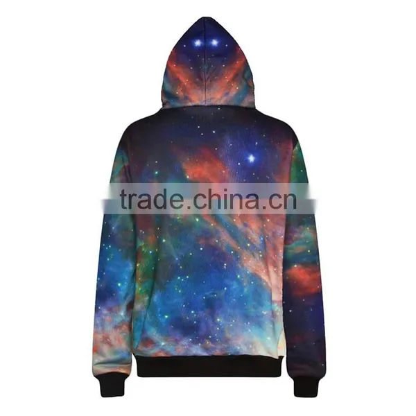 OEM Custom Wholesale Sublimation Printed 3D High Quality No Zipper Hoodie Jacket photo-4